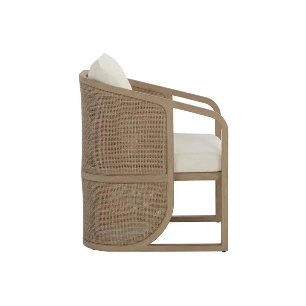 Palermo Fabric Outdoor Dining Armchair-Outdoor Dining Chairs-SUNPAN-LOOMLAN