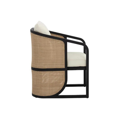 Palermo Fabric Outdoor Dining Armchair-Outdoor Dining Chairs-SUNPAN-LOOMLAN