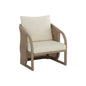 Palermo Fabric Outdoor Lounge Chair-Outdoor Lounge Chairs-SUNPAN-Drift Brown - Stinson Cream-LOOMLAN