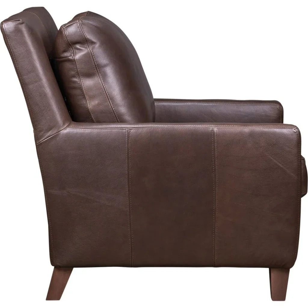 Palermo Luxurious Leather Comfort Chair - LOOMLAN - Club Chairs
