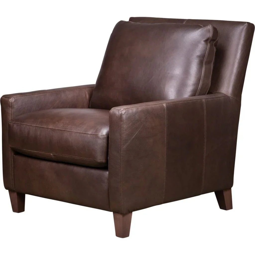 Palermo Luxurious Leather Comfort Chair - LOOMLAN - Club Chairs