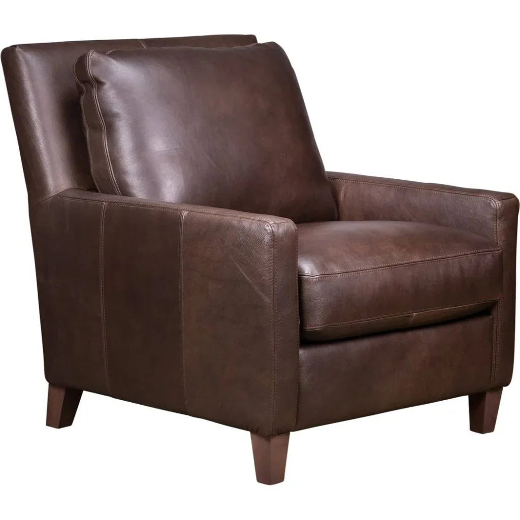Palermo Luxurious Leather Comfort Chair - LOOMLAN - Club Chairs