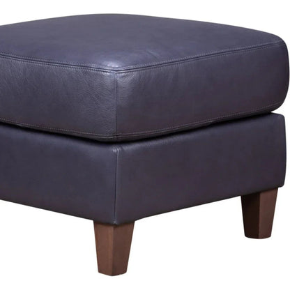 Palermo Luxurious Leather Square Ottoman - LOOMLAN - Olivia + Quinn - Ottomans