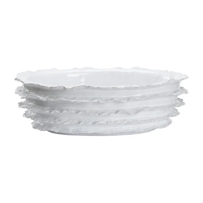 Palermo White Glazed Bowl - LOOMLAN - Wildwood - Boxes & Bowls