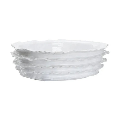 Palermo White Glazed Bowl - LOOMLAN - Wildwood - Boxes & Bowls