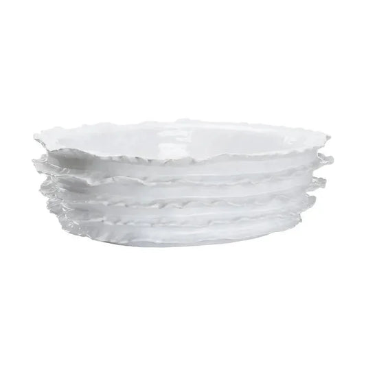 Palermo White Glazed Bowl - LOOMLAN - Wildwood - Boxes & Bowls