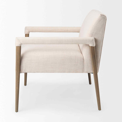 Palisades Cream Fabric Accent Chair