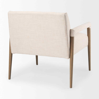 Palisades Cream Fabric Accent Chair