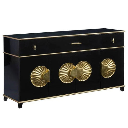 Palm Beach Black Buffet Cabinet - LOOMLAN - Chelsea House - Accent Cabinets