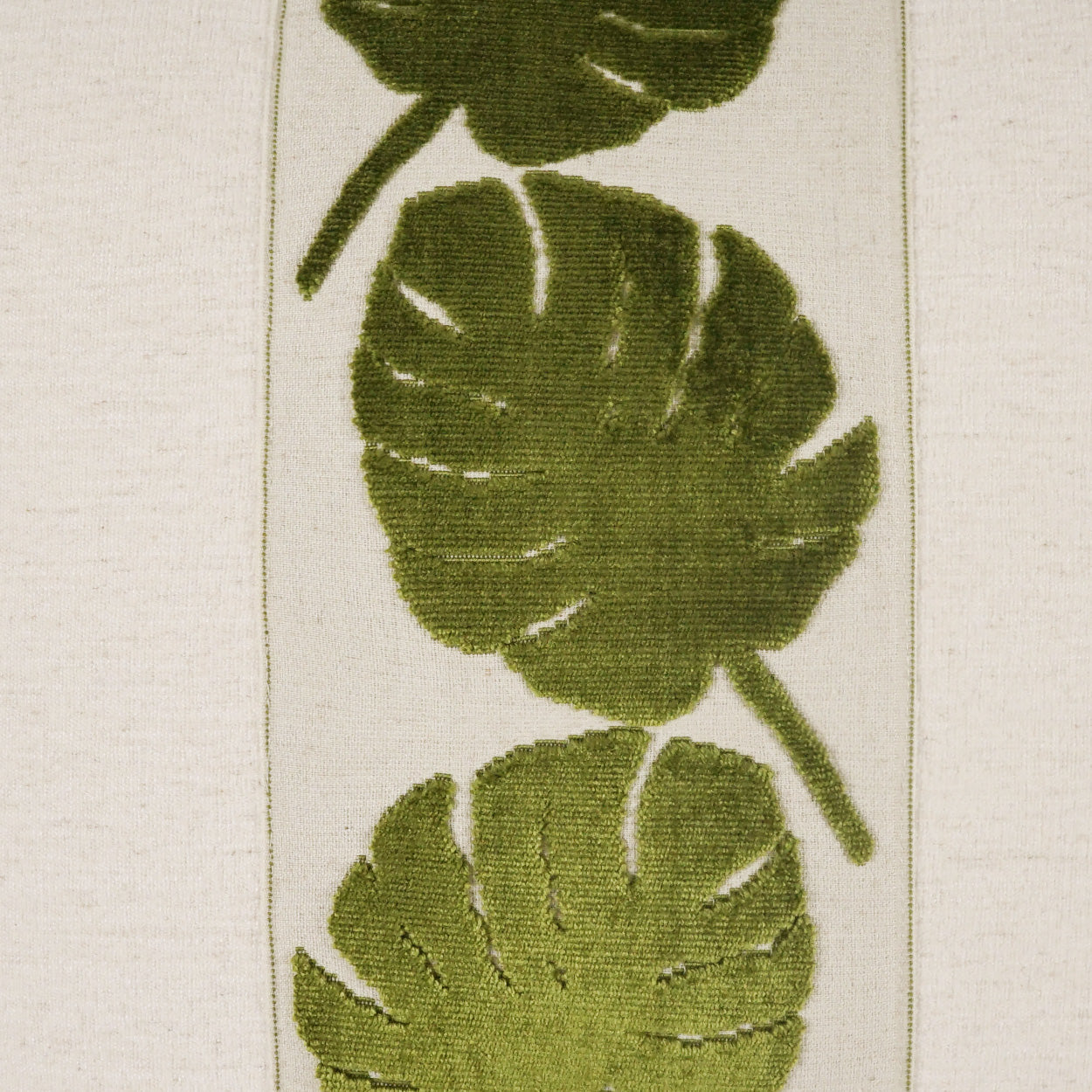 Palm Leaf Handcrafted Throw Pillow