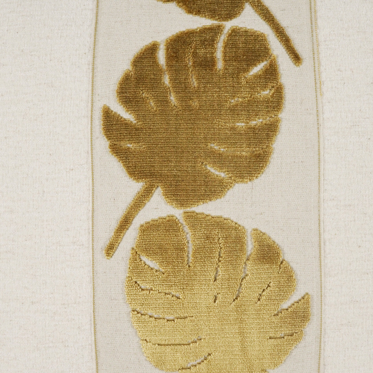 Palm Leaf Handcrafted Throw Pillow