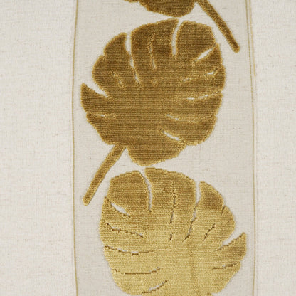 Palm Leaf Handcrafted Throw Pillow