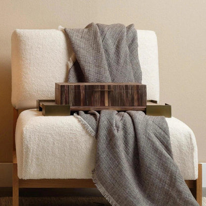 Palm Marquetry Decorative Box - LOOMLAN - Jamie Young - Boxes & Bowls