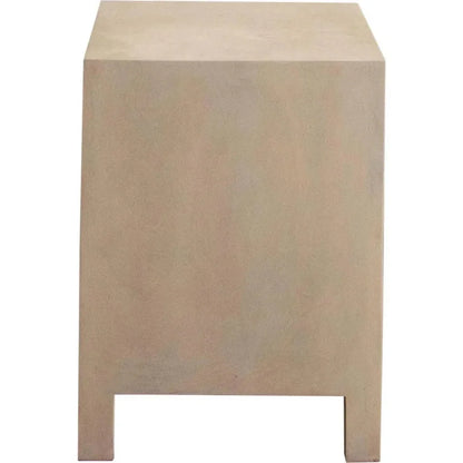 Palm Solid Wood 2 - Door, 1 - Drawer End Table Natural - LOOMLAN - Diamond Sofa - Side Tables