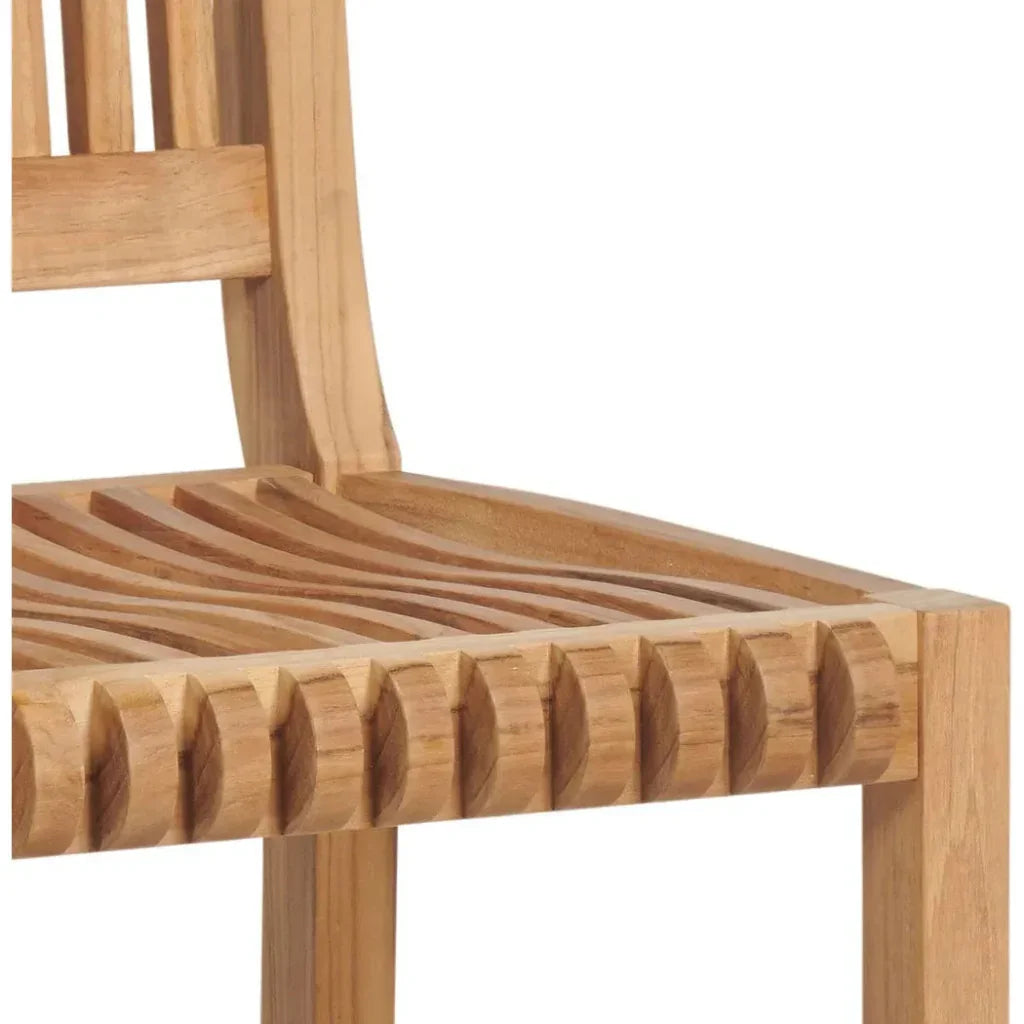 Palm Teak Outdoor Bar Chair-Outdoor Bar Stools-HiTeak-LOOMLAN