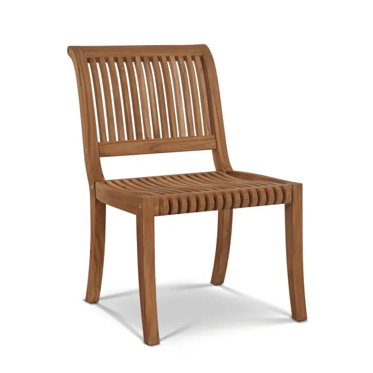 Palm Teak Patio Round Dining Set 5 PC-Outdoor Dining Sets-HiTeak-LOOMLAN