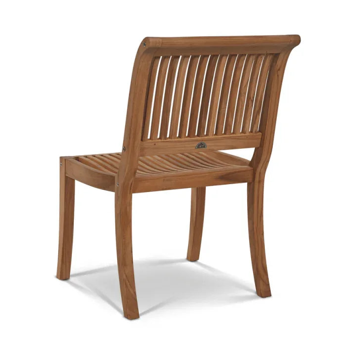 Palm Teak Patio Round Dining Set 5 PC-Outdoor Dining Sets-HiTeak-LOOMLAN