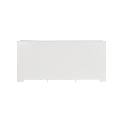 Palm Tree Three Doors Wood Sideboard