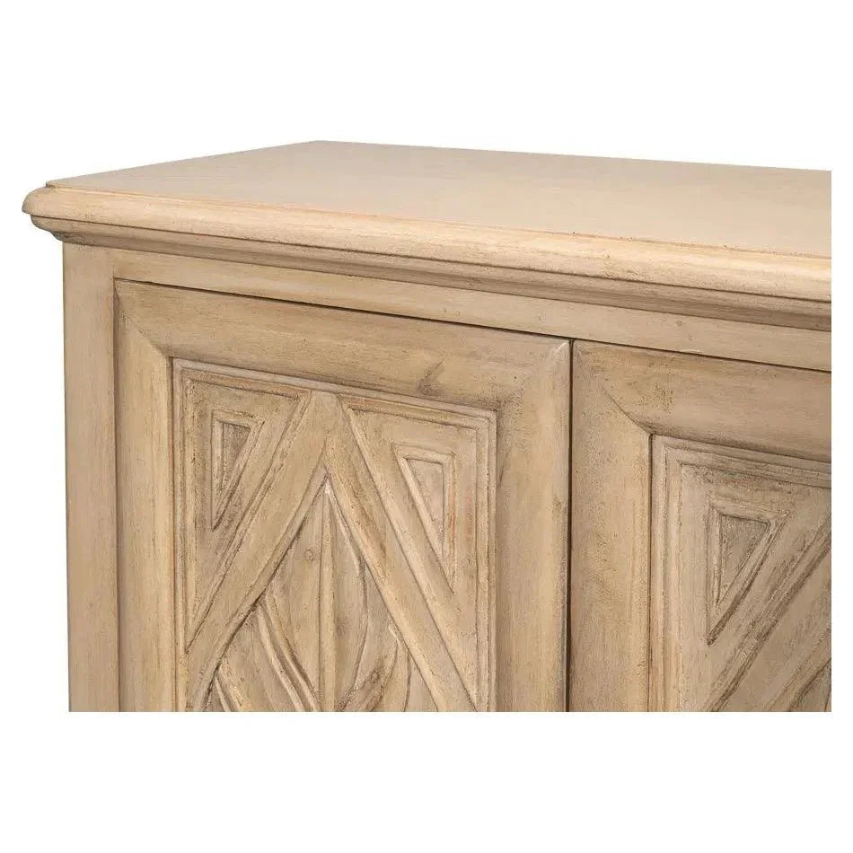 Palmieri Four Door Cabinet For Living Room - LOOMLAN - Sarreid - Sideboards