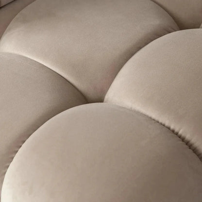 Paloma 2PC Modular 74 Sofa Mink Tan Velvet-Modular Sofas-Diamond Sofa-LOOMLAN