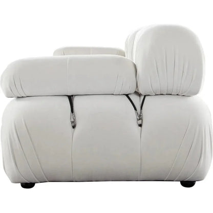 Paloma 3PC Modular 111 Sofa Light Cream Velvet-Modular Sofas-Diamond Sofa-LOOMLAN