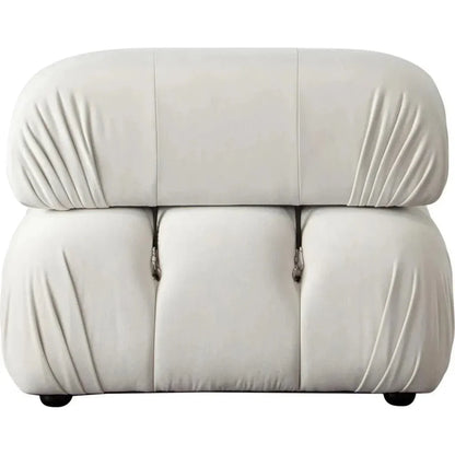 Paloma Armless Chair in Light Cream Velvet - LOOMLAN - Diamond Sofa - Sofas & Loveseats