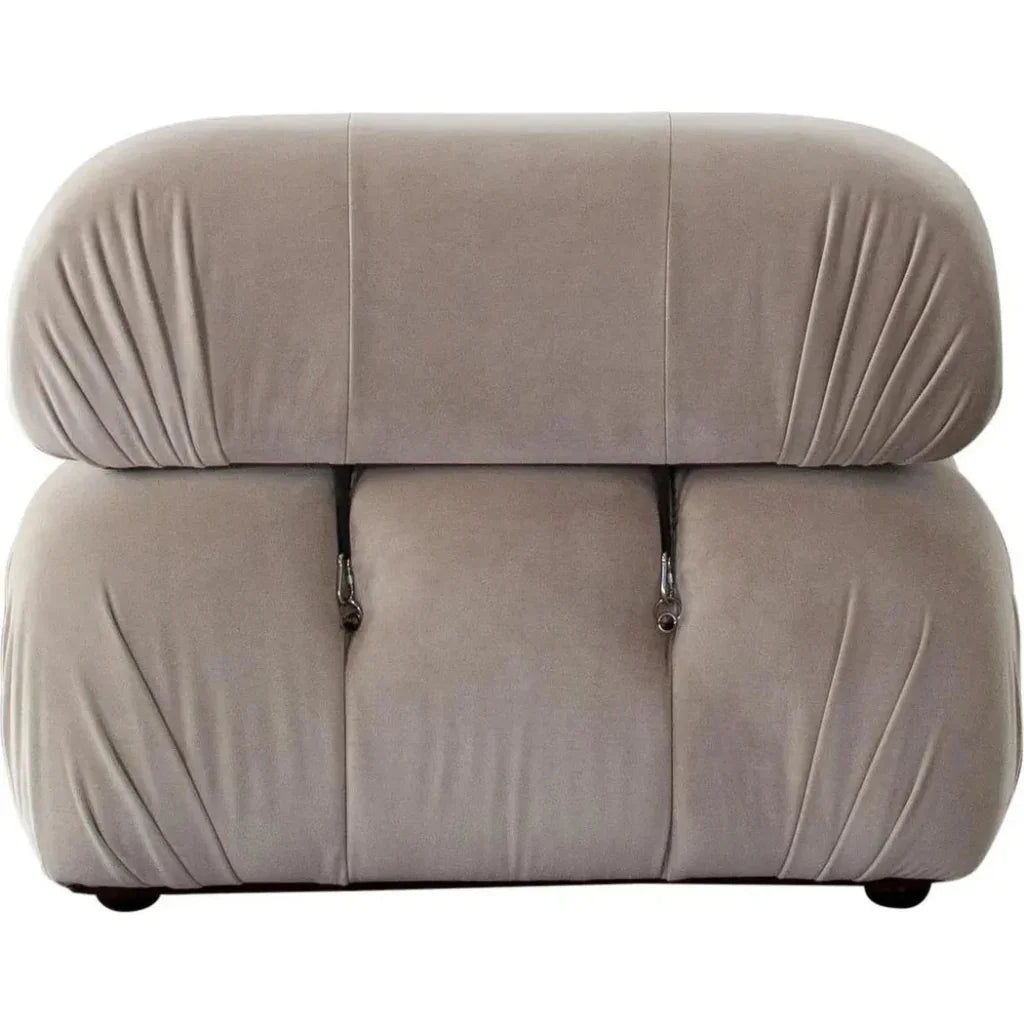 Paloma Armless Chair in Mink Tan Velvet - LOOMLAN - Diamond Sofa - Sofas & Loveseats