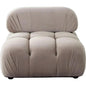 Paloma Armless Chair in Mink Tan Velvet - LOOMLAN - Diamond Sofa - Sofas & Loveseats