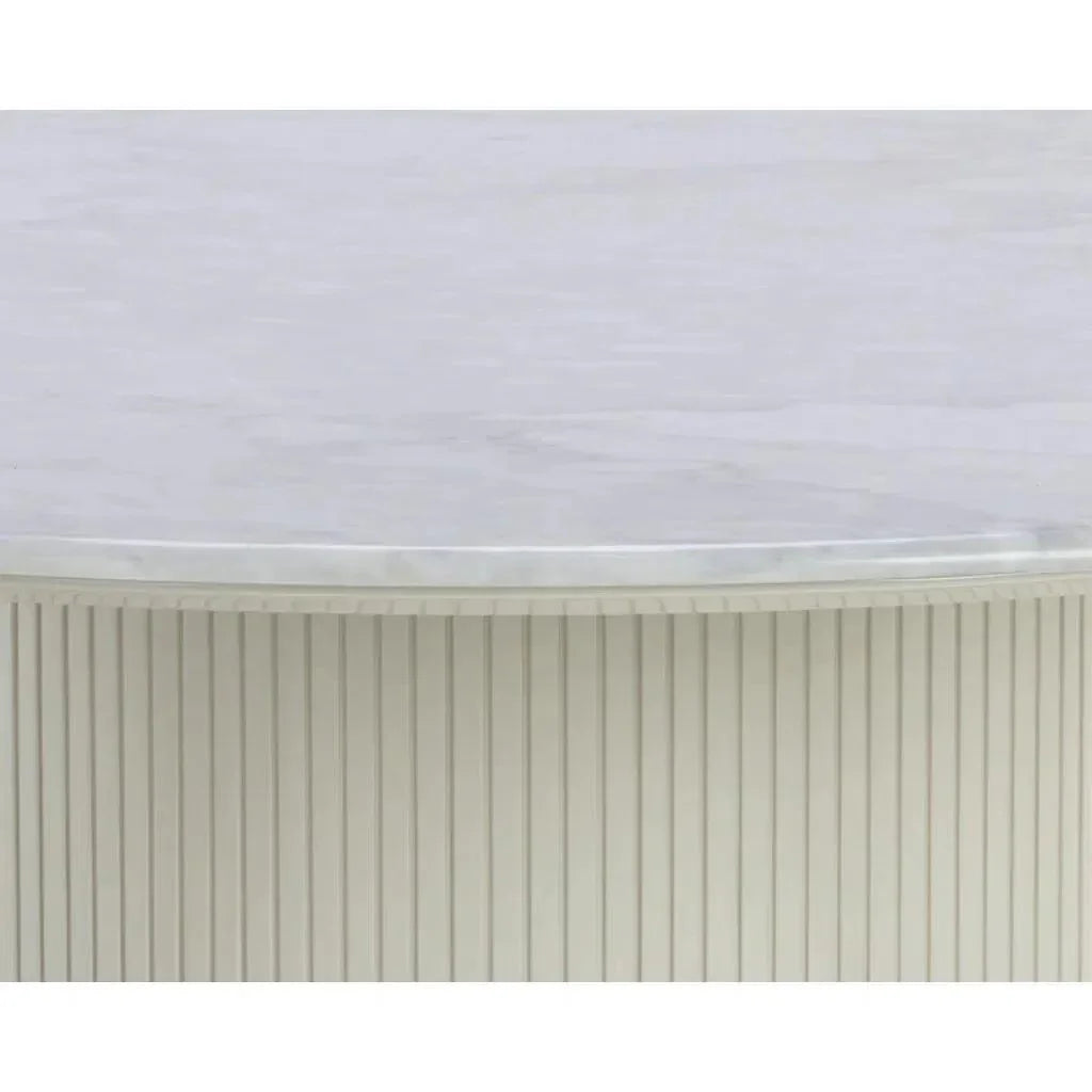 Paloma Marble Top Round Dining Table-Dining Tables-SUNPAN-LOOMLAN