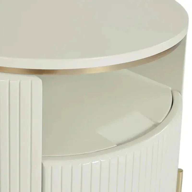 Paloma Steel Based Wooden End Table - LOOMLAN - SUNPAN - Side Tables