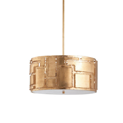 Pane Metal Golden Pendant