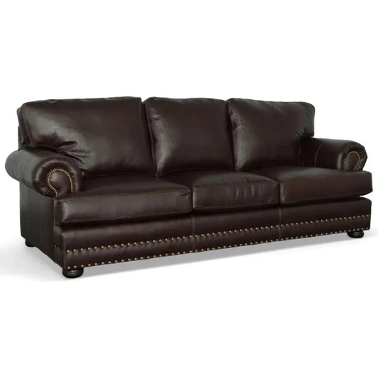 Panorama - Southwestern Custom Made Leather Sofa - LOOMLAN - Uptown Sebastian - Sofas & Loveseats