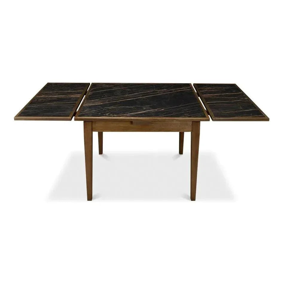 Paolino Square Extendable Dining Table-Dining Tables-Sarreid-LOOMLAN
