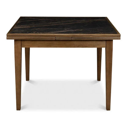 Paolino Square Extendable Dining Table-Dining Tables-Sarreid-LOOMLAN