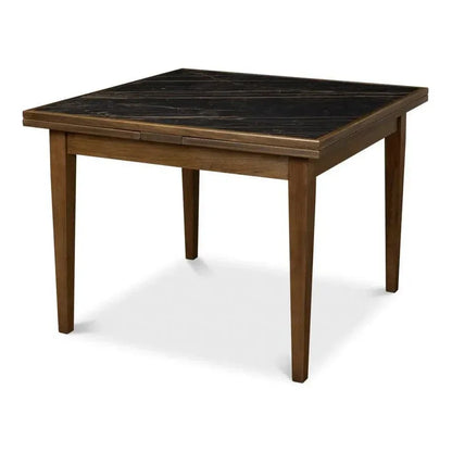Paolino Square Extendable Dining Table-Dining Tables-Sarreid-LOOMLAN
