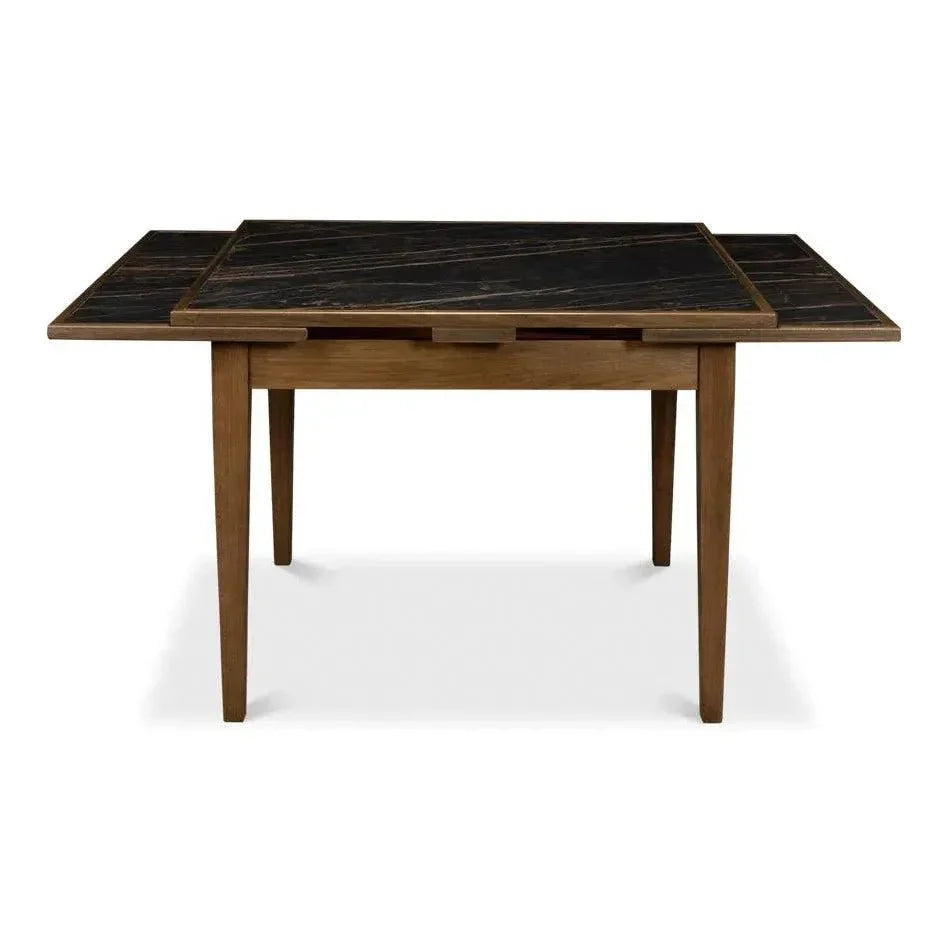 Paolino Square Extendable Dining Table-Dining Tables-Sarreid-LOOMLAN