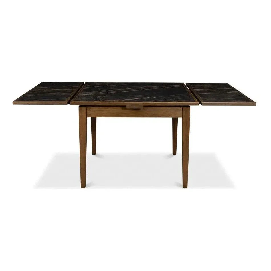 Paolino Square Extendable Dining Table-Dining Tables-Sarreid-LOOMLAN