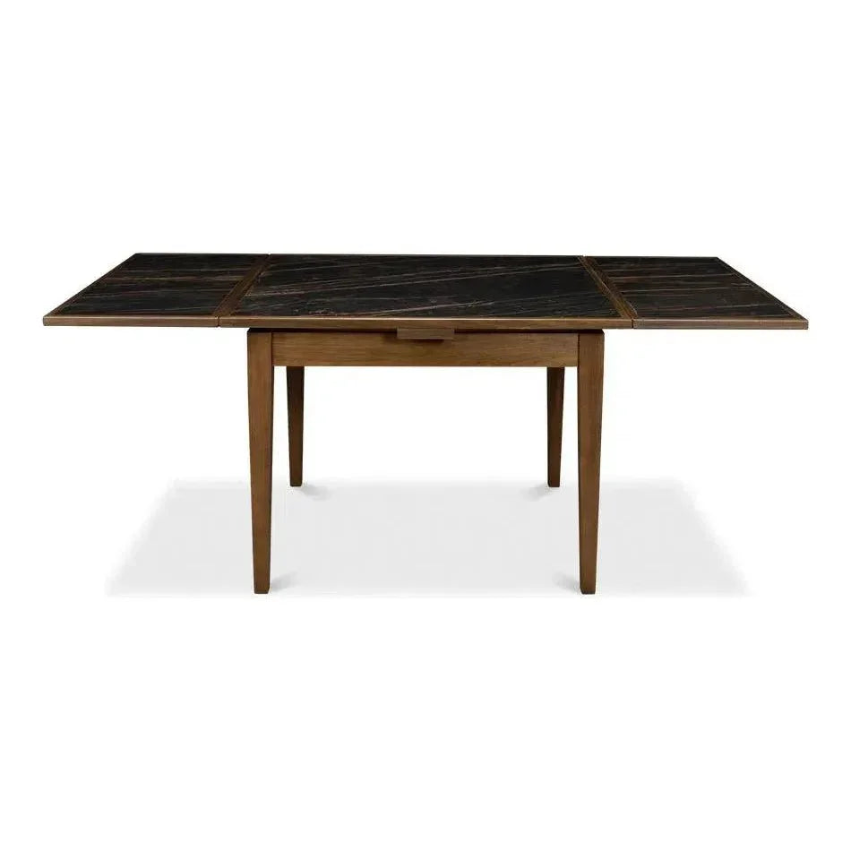 Paolino Square Extendable Dining Table-Dining Tables-Sarreid-LOOMLAN