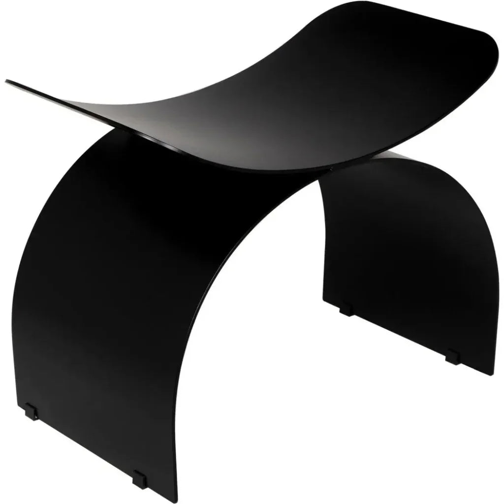 Papillon Stool, Black Steel - LOOMLAN - Noir - Poufs and Stools