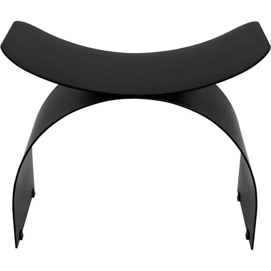 Papillon Stool, Black Steel - LOOMLAN - Noir - Poufs and Stools