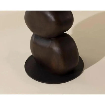 Paplo Wooden Round End Table - LOOMLAN - SUNPAN - Side Tables