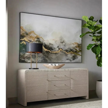 Paradise Found Luxe Wall Art Gold Leaf Accents - LOOMLAN - SUNPAN - Canvas Art