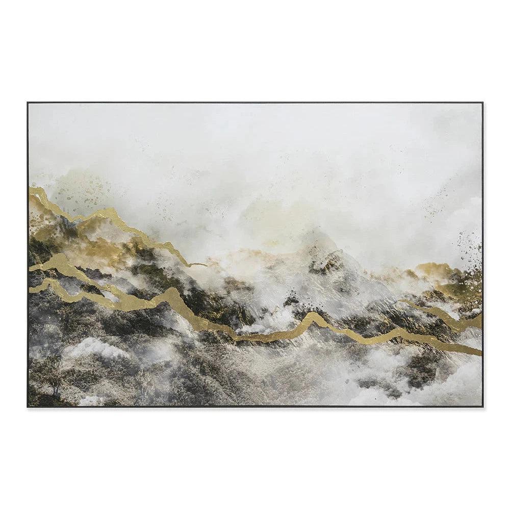 Paradise Found Luxe Wall Art Gold Leaf Accents - LOOMLAN - SUNPAN - Canvas Art