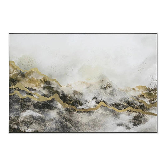 Paradise Found Luxe Wall Art Gold Leaf Accents - LOOMLAN - SUNPAN - Canvas Art