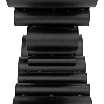 Paradox Console, Black Steel with Glass Top - LOOMLAN - Noir - Console Tables