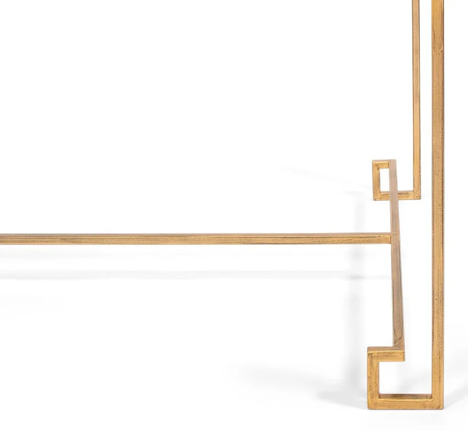 Parallel Lines Glass Top Coffee Table - LOOMLAN - Sarreid - Coffee Tables