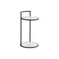Parga Steel d Concrete Outdoor Round End Table - LOOMLAN - SUNPAN - Outdoor Side Tables