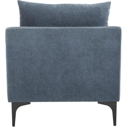 Paris Blue Accent Armchair For Living Room - LOOMLAN - Moe's Home - Club Chairs