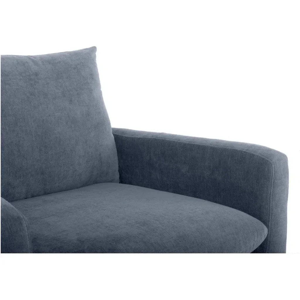 Paris Blue Accent Armchair For Living Room - LOOMLAN - Moe's Home - Club Chairs