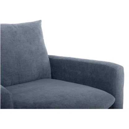 Paris Blue Accent Armchair For Living Room - LOOMLAN - Moe's Home - Club Chairs